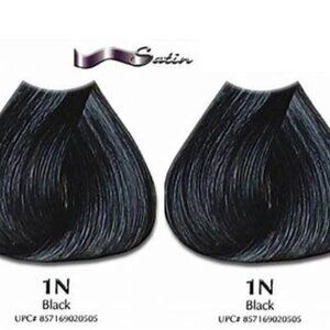 Satin hair color Nutural 1N Black Cover Gray 3 oz (2 pack)